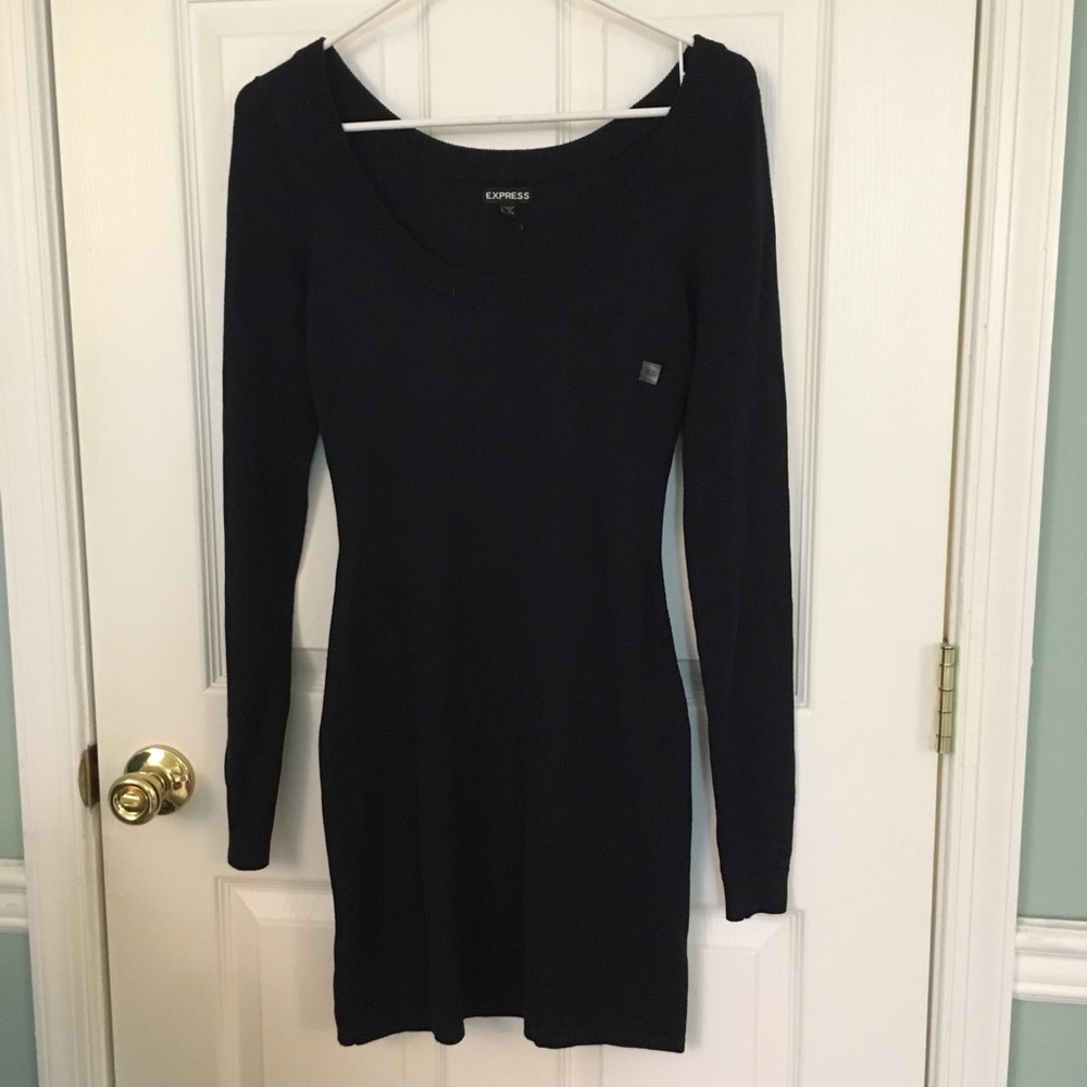 NWT Express Navy Sweaterdress
